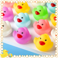 Chitidr glow ducks used as relaxing office desk decor