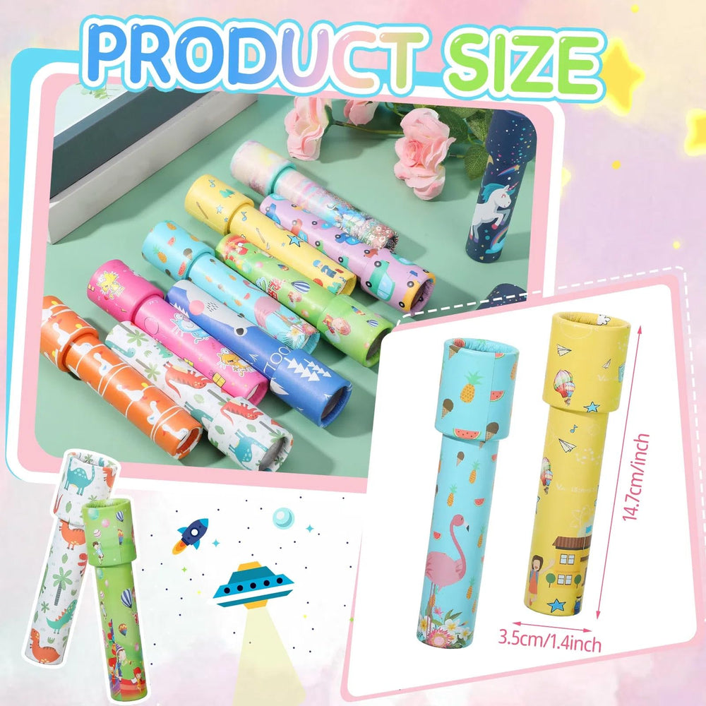 Chivao classic kaleidoscope color-patterns showcase vibrant visuals to spark imagination during play.