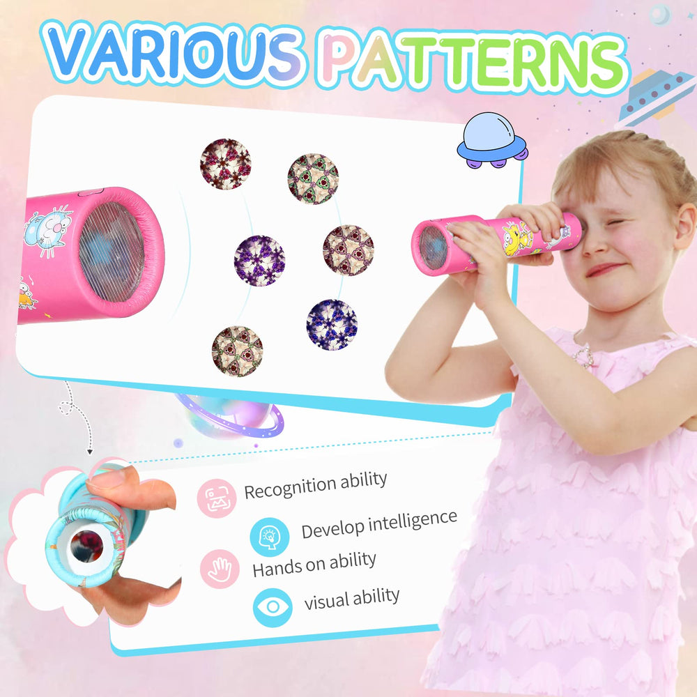 Chivao kaleidoscope uses kid-friendly materials with smooth edges for safe handling.
