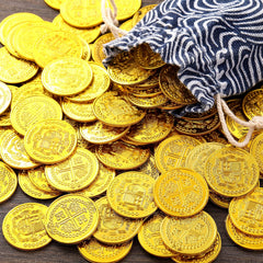 Chivao plastic treasure coins with embossed patterns for vibrant display