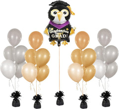 Chochkees black metallic weight on wedding table centerpiece for elegant flair.