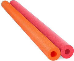 Chochkees 52in red-orange noodle ready for vibrant pool play and lounging