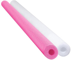 Chochkees pink and white 52-inch pool noodle for buoyant lounging and fun