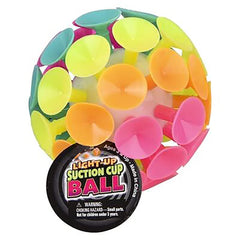 Chochkees suction ball sticks to surfaces and glows, ideal as party favors