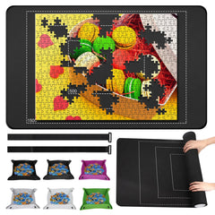 CHODEYE Premium rubber jigsaw mat roll-up for portable puzzle storage