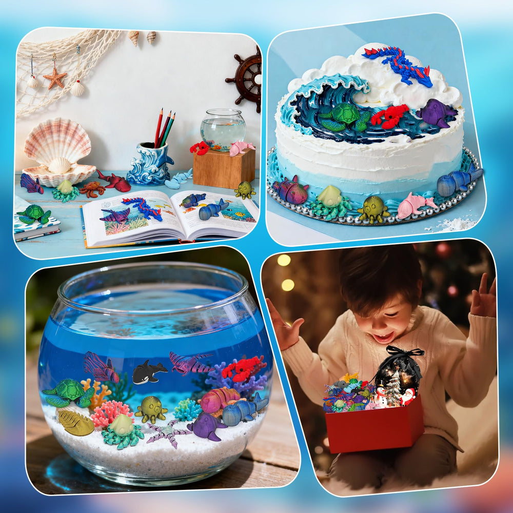 CHolic orca figurine from ocean set for display shelves and mindful focus sessions
