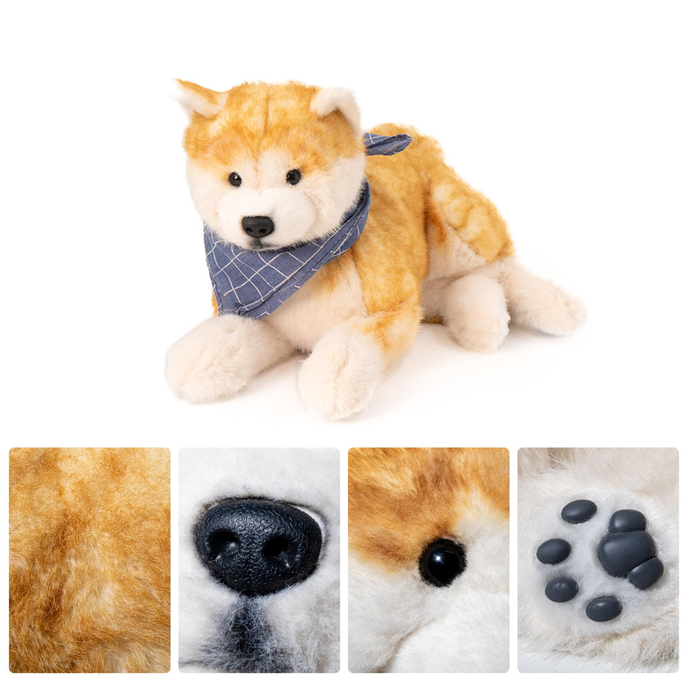 Chongker Shiba Inu plush 3D modeled expression captures lifelike charm