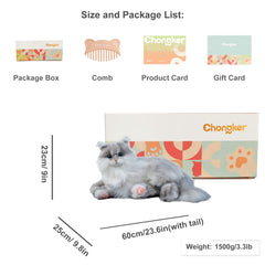 Chongker weighted cat plush offers a durable weighted feel for steady companionship