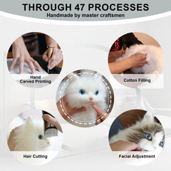 Chongker weighted cat plush suitable for home car or travel quiet moments