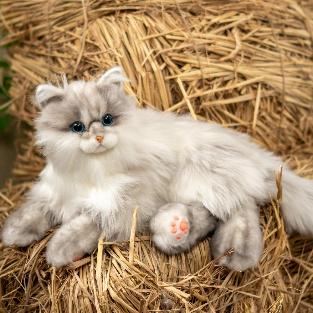 Chongker weighted cat plush with realistic body for lifelike companionship at home