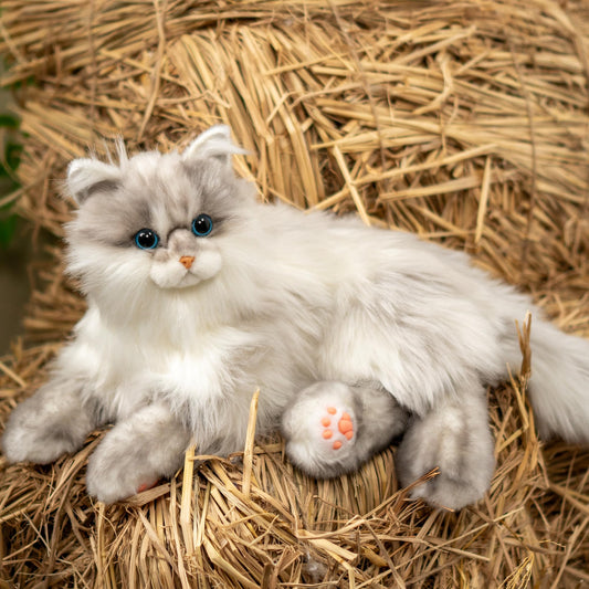 Chongker weighted cat plush with realistic body for lifelike companionship at home