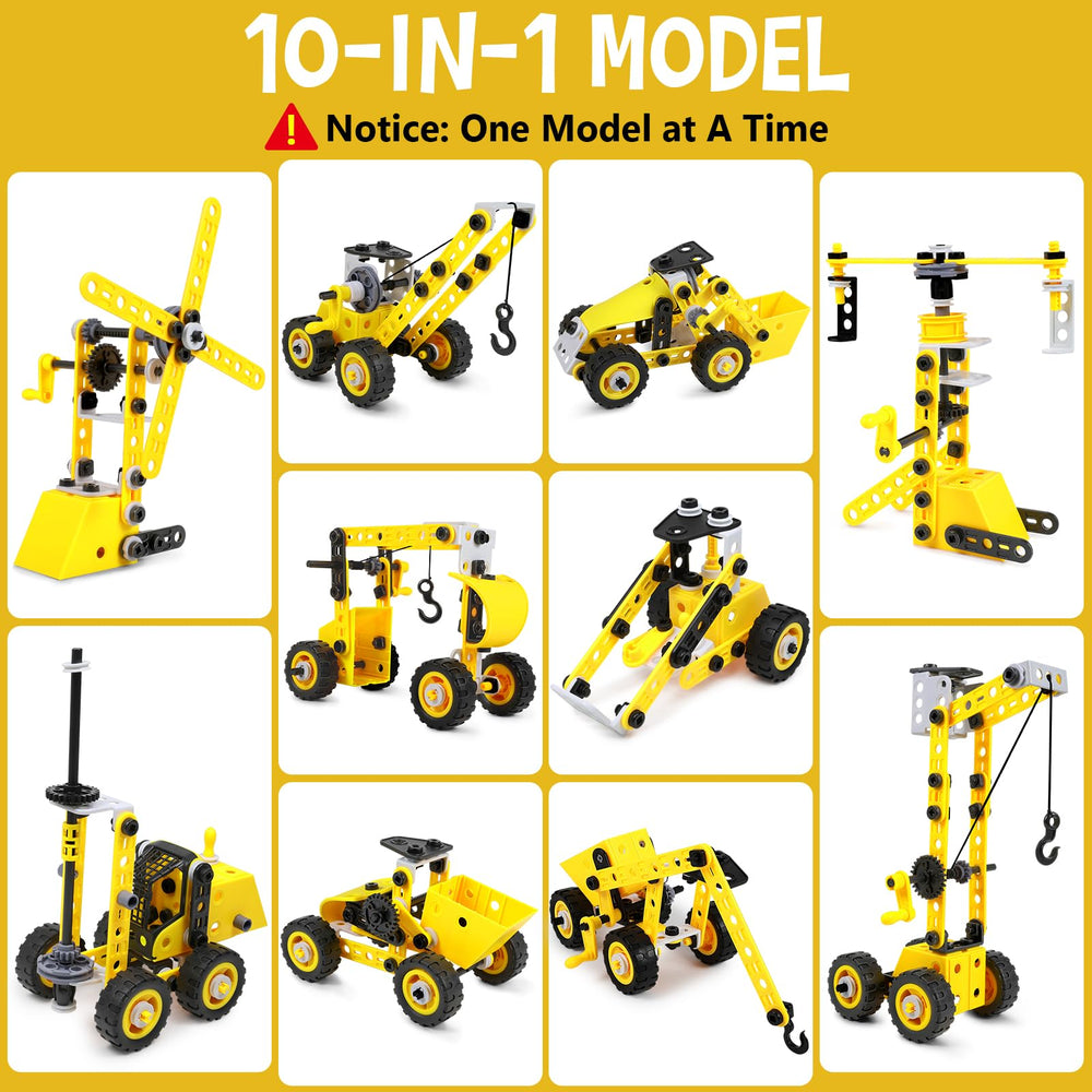 choopheme stem kit forklift design shown, ideal for classroom teamwork and fine motor skills.