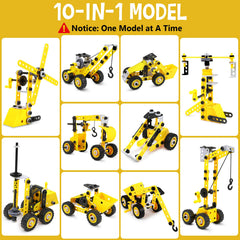 choopheme stem kit forklift design shown, ideal for classroom teamwork and fine motor skills.