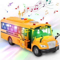 Choopheme gift-ready yellow bus encourages sharing during pretend journeys.