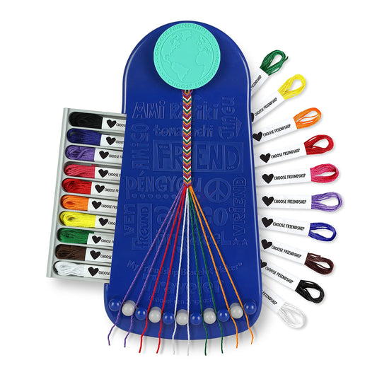 Choose Friendship Blueberry kit clip keeps threads secure during crafting