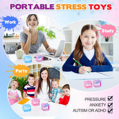 Chridark ice cube fidget in bag for discreet relaxation moments