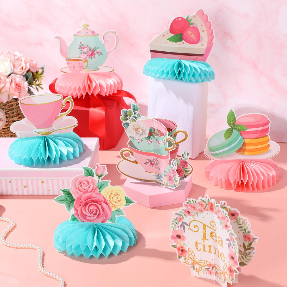 Chrisfall tea party table decor assembly for easy setup