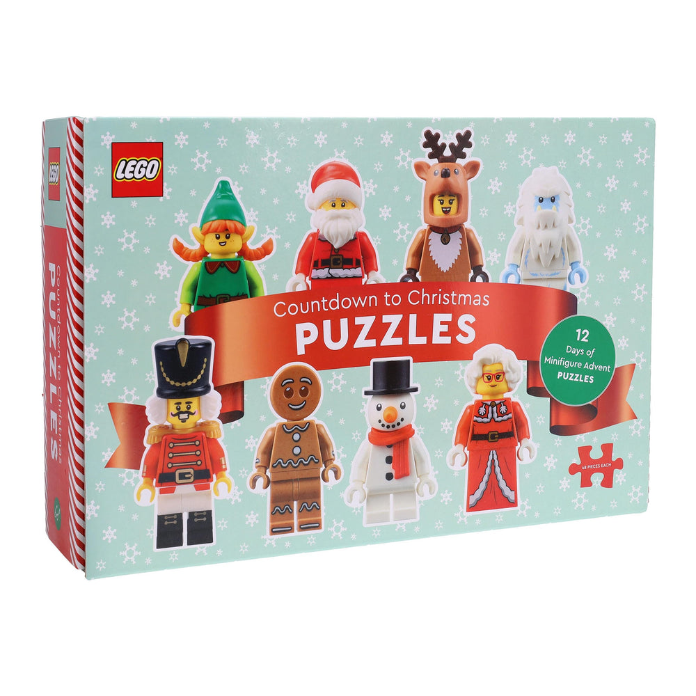 Chronicle Books Lego Countdown Puzzles calendar cover showing twelve days for festive family fun.