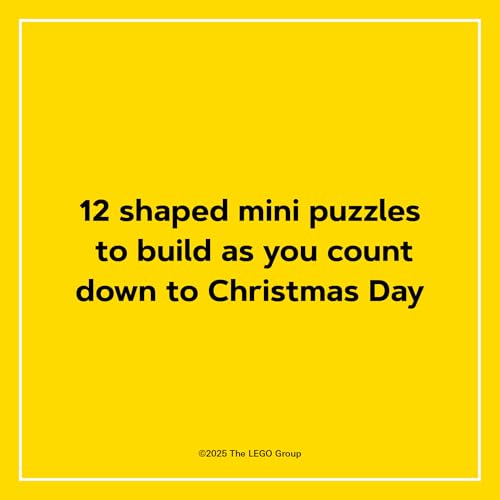 Perforated windows of the Lego Countdown Puzzles calendar ready for daily builds.