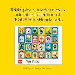 Chronicle Books Lego Pet Pals: 1000-piece family-friendly puzzle for gatherings