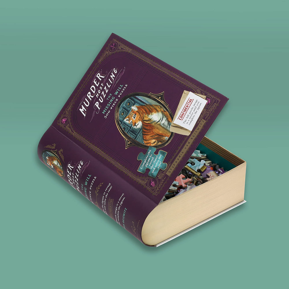Chronicle Books Murder Most Puzzling book-box showcases elegant, coffee-table presentation