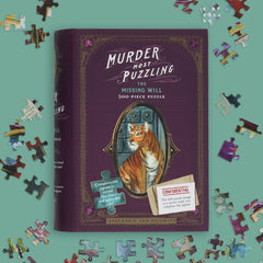 Chronicle Books Murder Most Puzzling gorgeous-illustration reveals lush color and hidden details