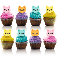 Chuangdi cat cupcake rings ideal for birthday pet-themed party displays