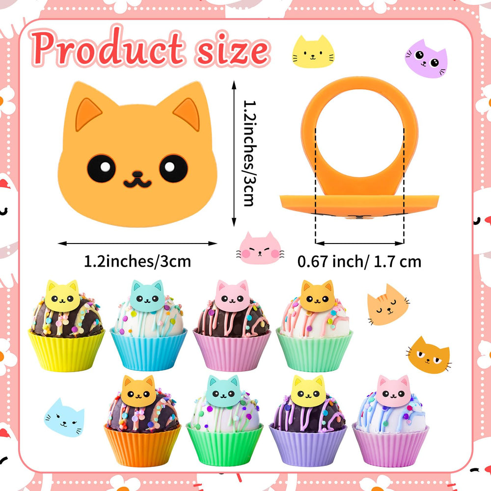 Chuangdi cat cupcake rings style 2 add whimsy to desserts for celebrations
