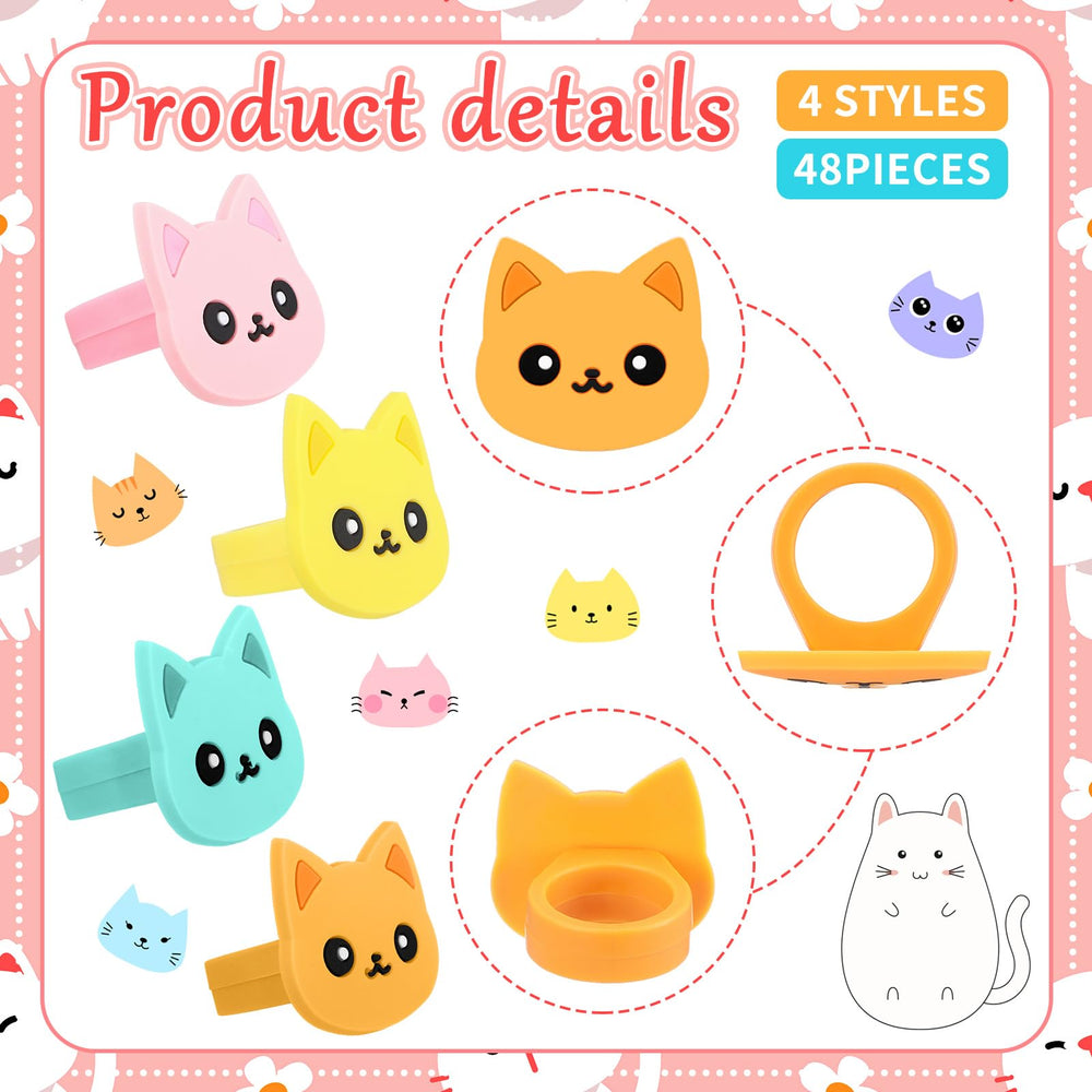 Chuangdi cat cupcake rings style 3 cute focal points on treats