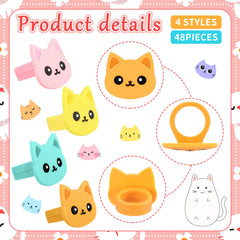 Chuangdi cat cupcake rings style 3 cute focal points on treats