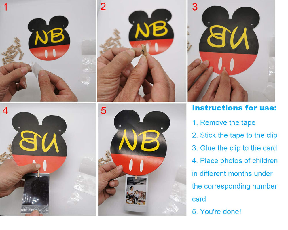 CHuangQi wooden clips and adhesive backing secure banners quickly.