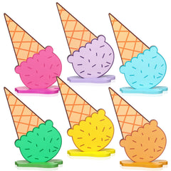 Chunful wooden ice cream sign pink enhances summer table decor and photo opportunities.
