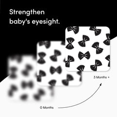 Chunky Deli black-and-white sensory cards promote attention during early play.