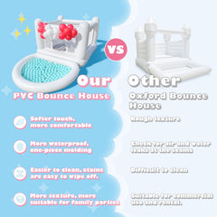 CHUNNIAN White Bounce House compact storage after use
