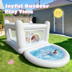 CHUNNIAN White Bounce House indoor outdoor versatility for families