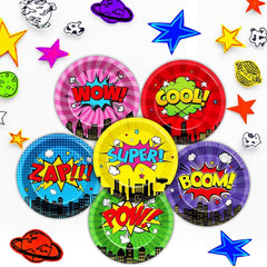 CHUNNIN 60-count hero plates pack for bulk party tableware.