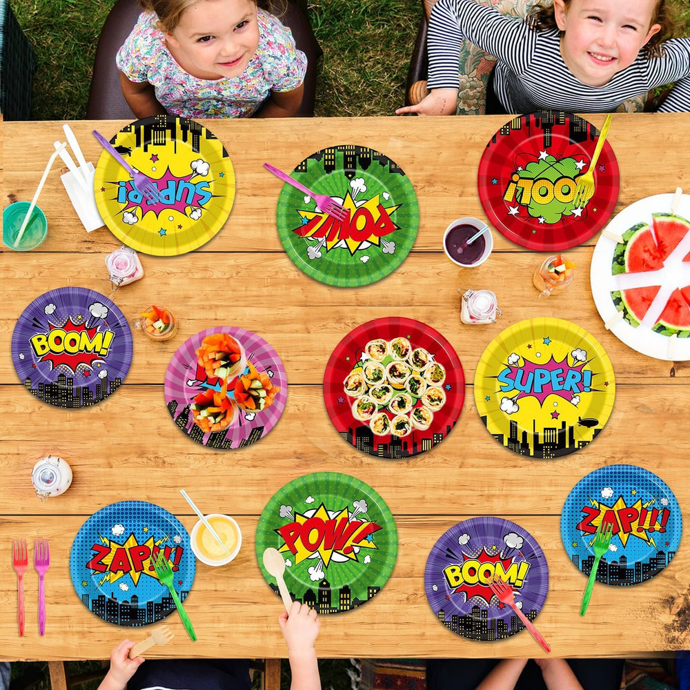 CHUNNIN cityscape buildings tableware; versatile for parties, picnics, and gatherings