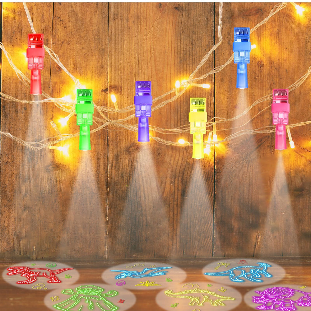 CHUNNIN dinosaur finger light helps create a lively dinosaur party atmosphere.