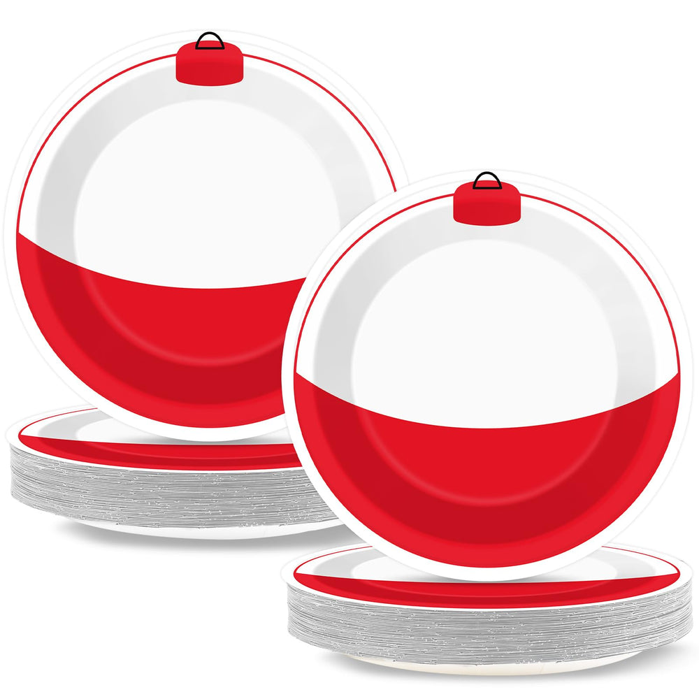 CHUNNIN gone fishing plates 7-inch set for easy outdoor party cleanup.