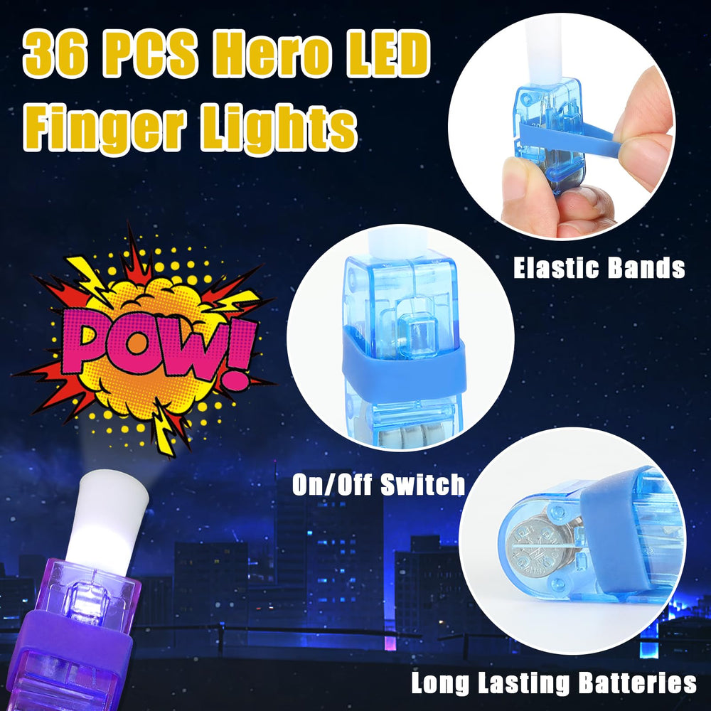 CHUNNIN hero finger light Zap style emits vivid light for interactive games.