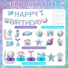 CHUNNIN Mermaid hanging swirls add movement and festive ambience.