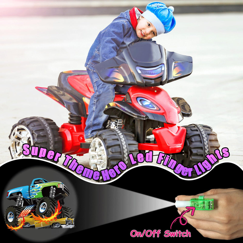 CHUNNIN monster truck finger light design 4 features checkered flag for victory moments