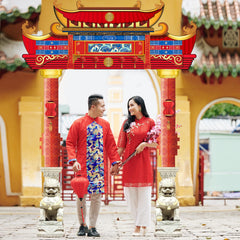 CHUNNIN outdoor decoration set enhances entrances and events with festive appeal.