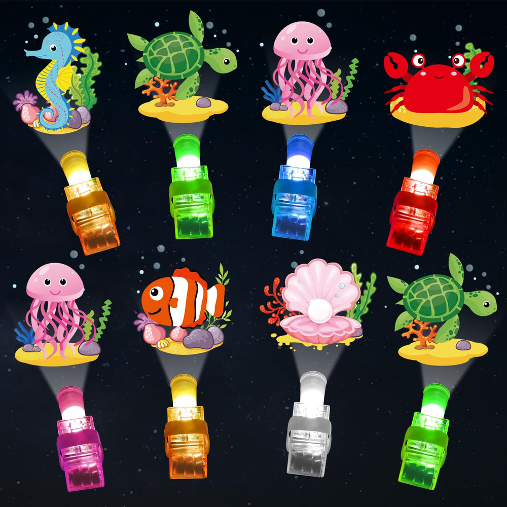 CHUNNIN sea animal finger light crab glows in the dark for party ambiance.