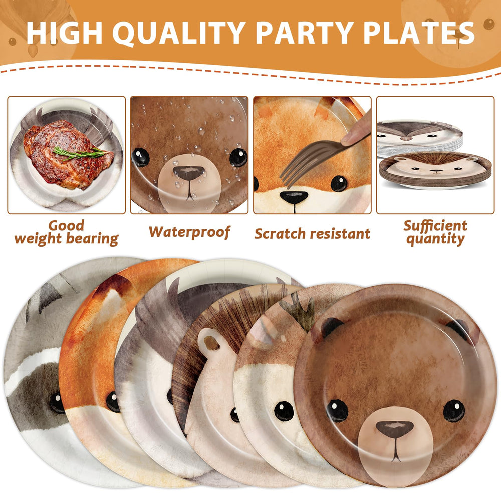 CHUNNIN woodland napkins, 6.5 inches, for quick cleanups and coordinated forest style.