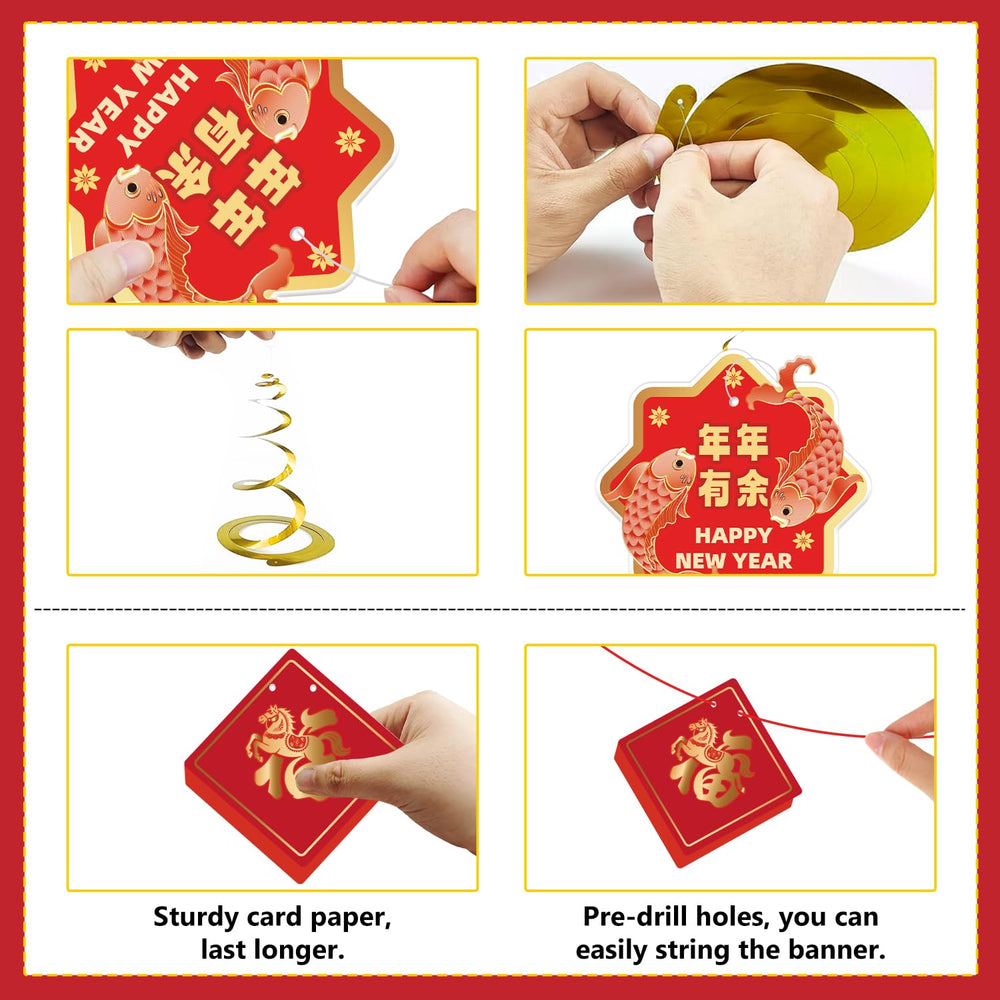 CHYAGCLT Fu-character cutouts highlighting cultural symbolism for prosperity