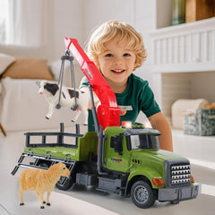 Chyucjl cow figurine enhances lifelike barn scenes.