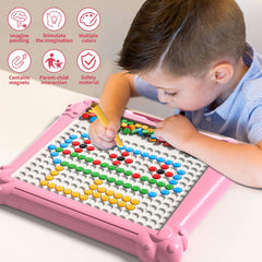 Ci Vetch magnetic drawing board dot art highlights beads and imaginative designs.