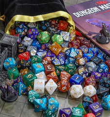 CiaraQ DND dice set includes d20, d12, two d10s, d8, d6, and d4