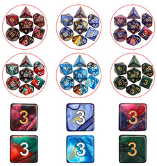 CiaraQ six double-color dice sets for instant in-game differentiation